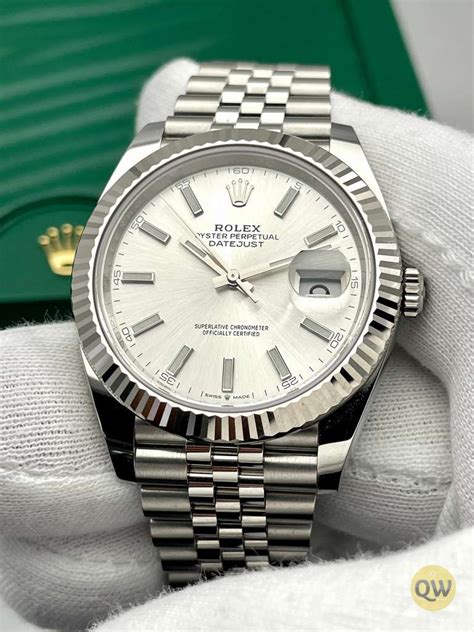 rolex datejust 41 silver jubilee|rolex datejust 41 bezel.